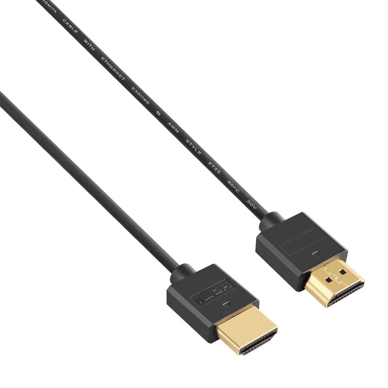Pasow 4K HDMI Cable Ultra Thin Male to Male 36AWG High Speed Slim Cable (3FT/1M) - Image 1